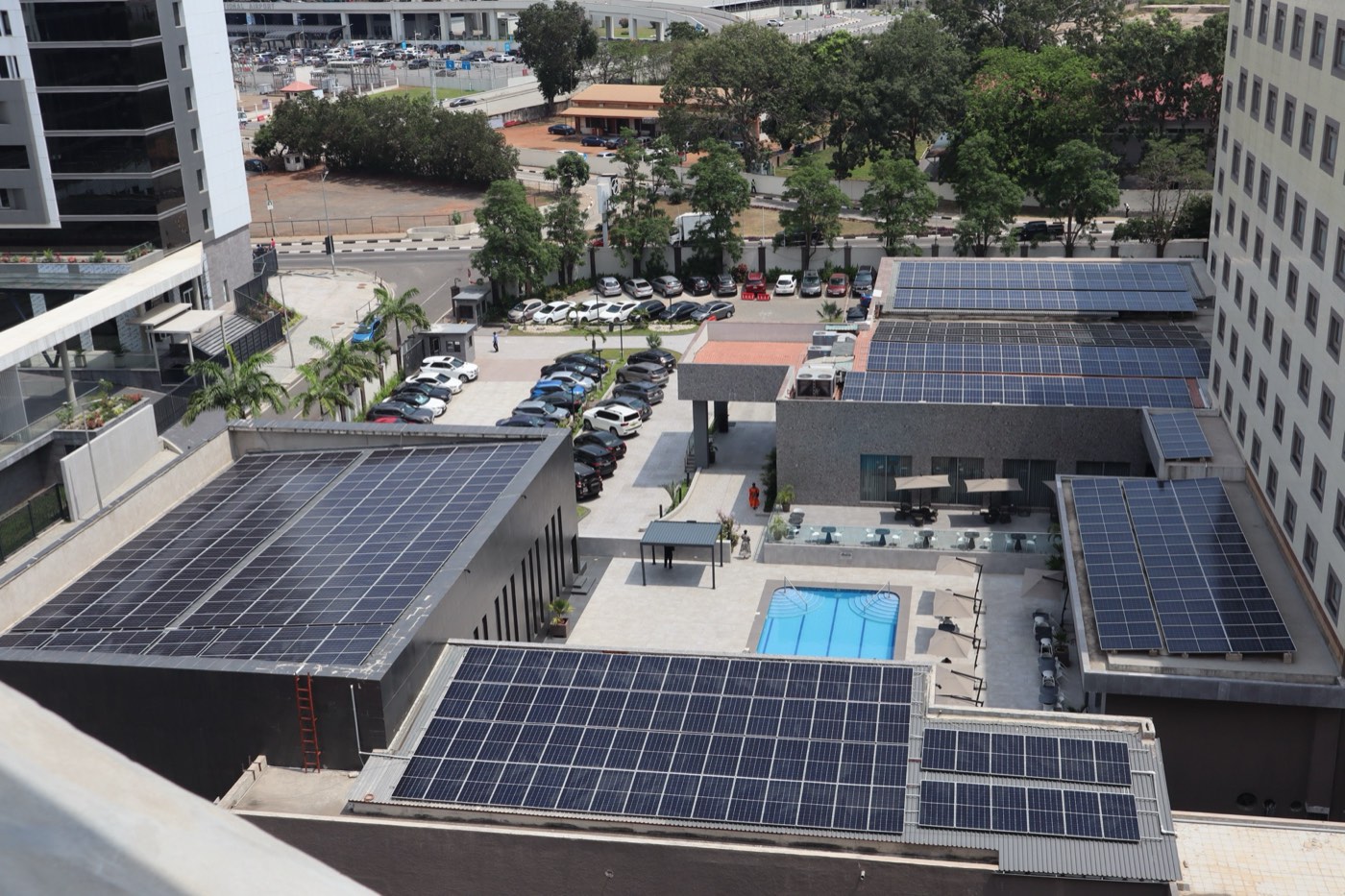 Solar panels installed on a residential rooftop