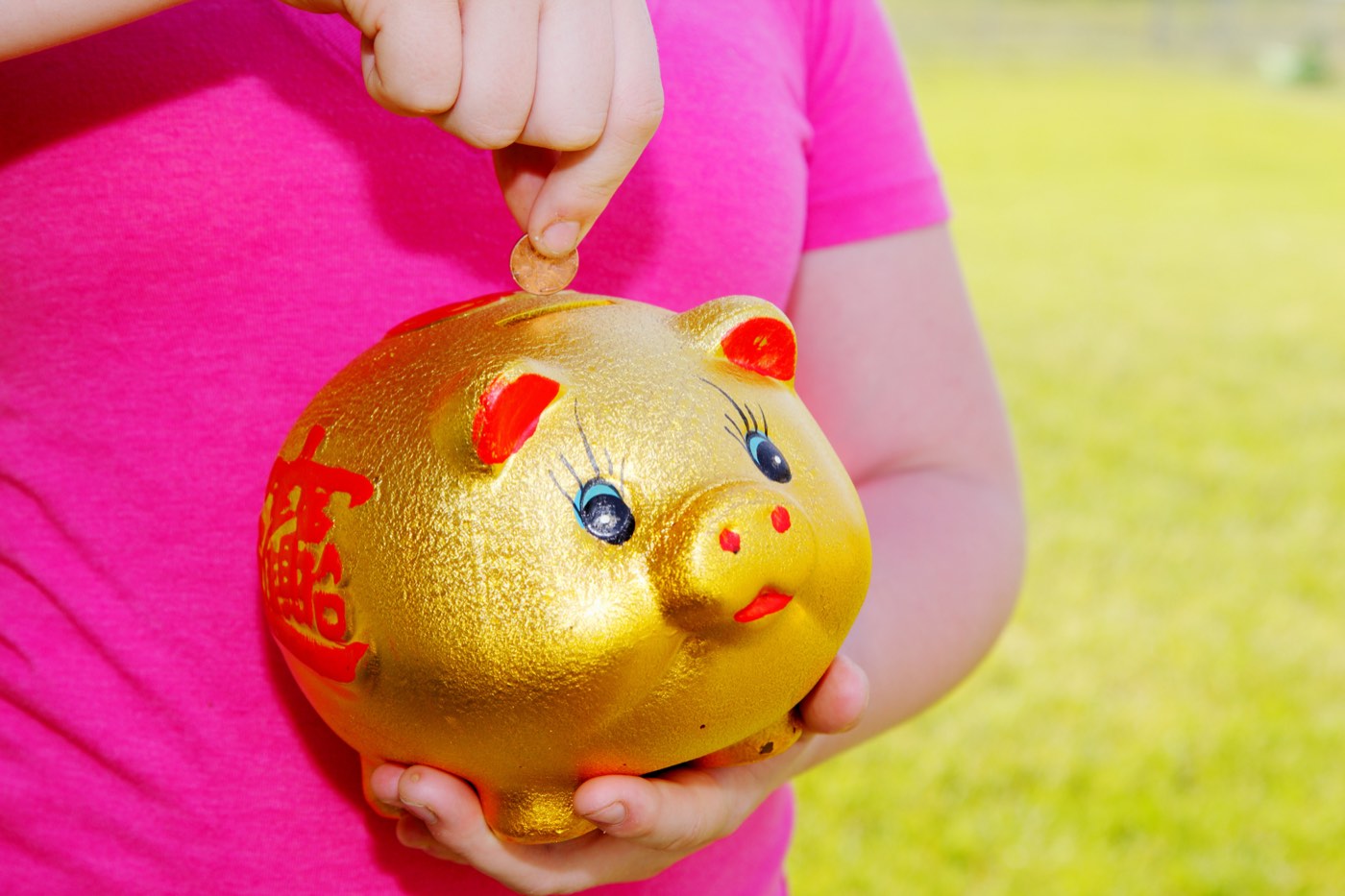 A hand placing a coin into a piggy bank, symbolizing personal savings and financial decision-making